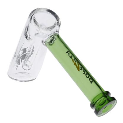 Dopezilla Each Dopezilla Phoenix Bubbler, 5in Green Glass Pipe Handpipes