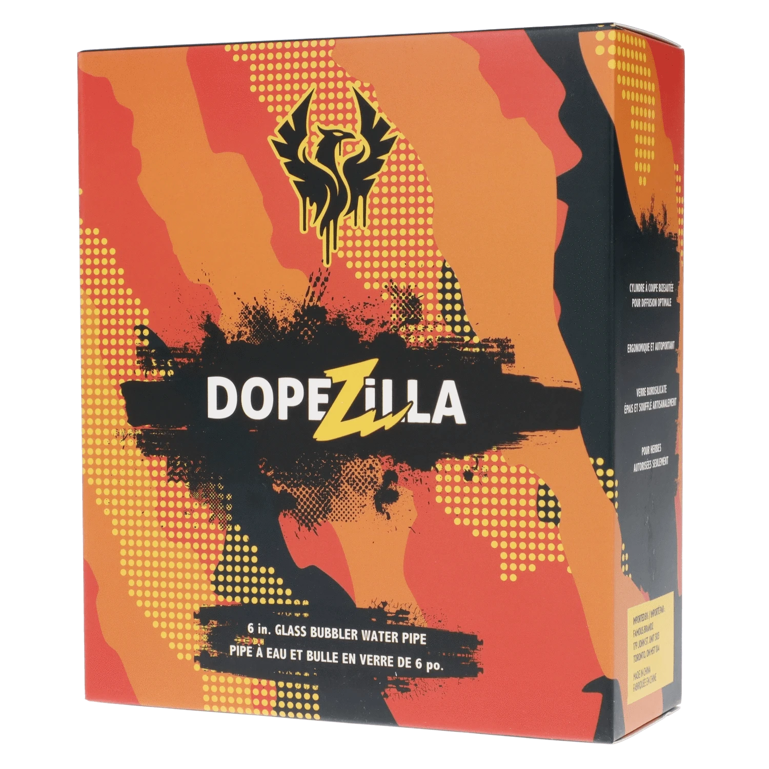 Dopezilla Each Dopezilla Phoenix Bubbler - Transparent Glass Handpipes