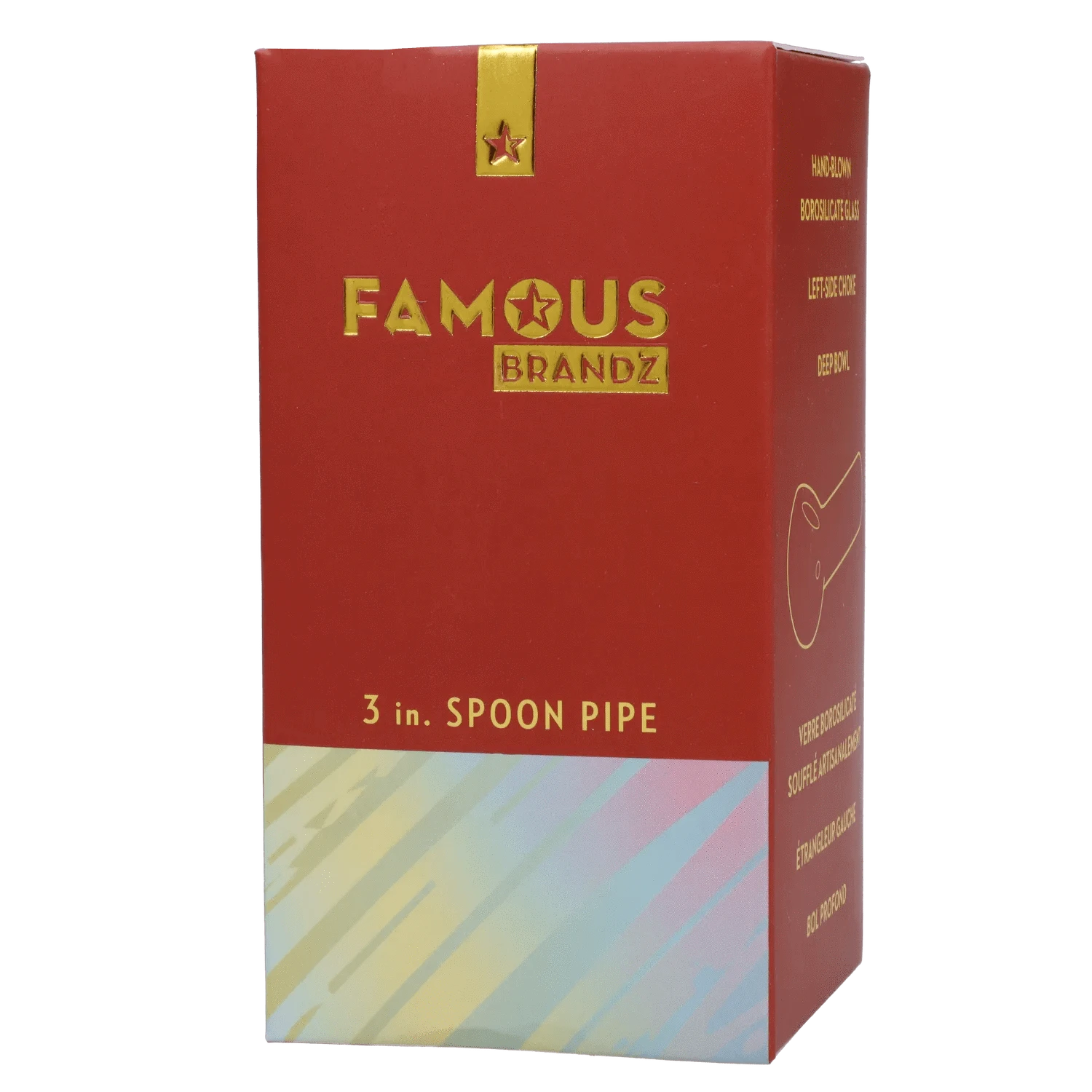 Famous Design Each Famous Design Crystal Fumed Spoon Hand Pipe | Canna Cabana Handpipes