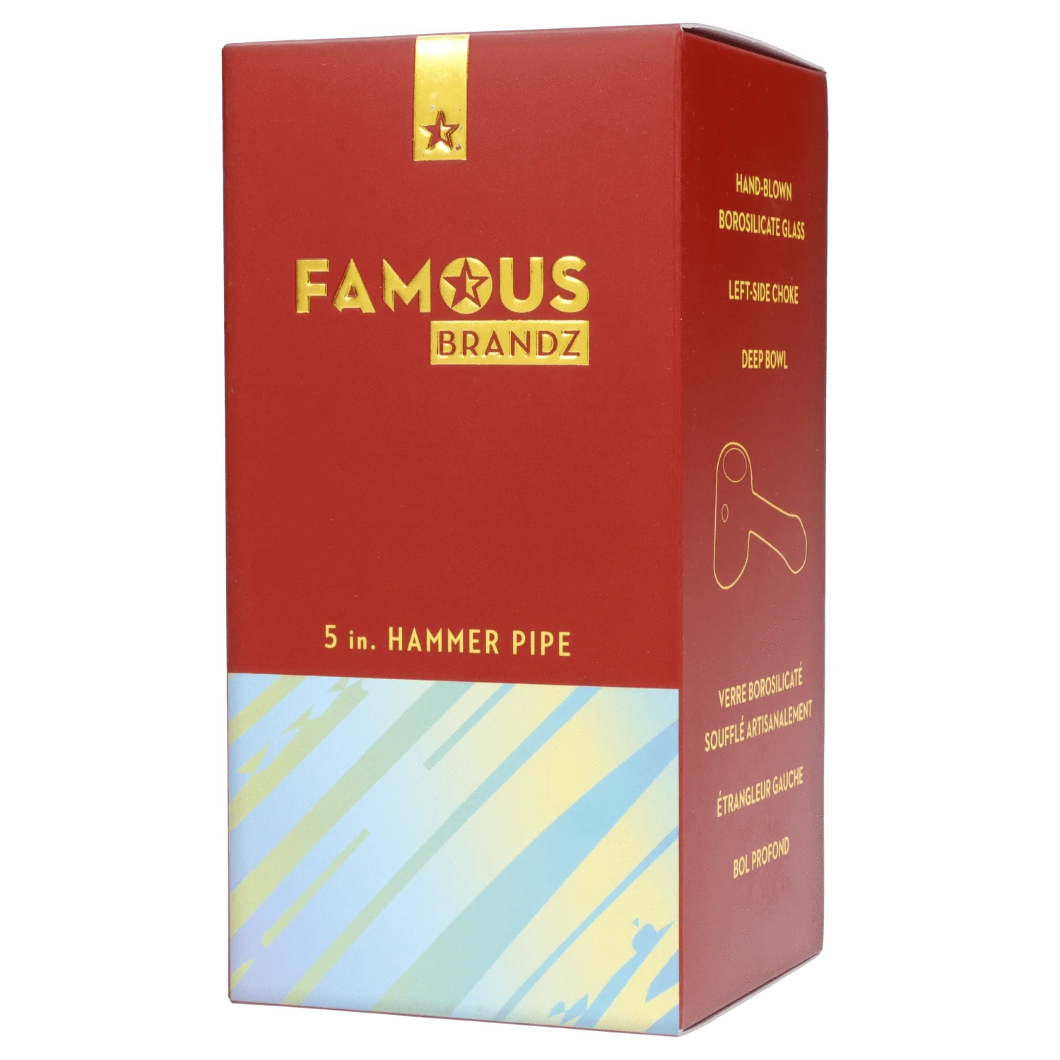 Famous Design Each Famous Design Crystal Fumed Hammer Pipe | Canna Cabana Handpipes