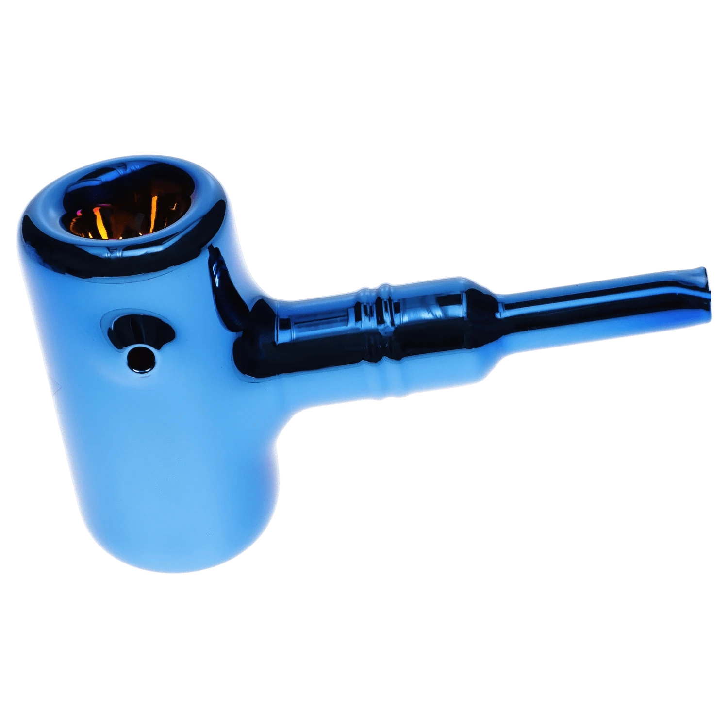 Famous Design Sapphire Fumed Blue Glass Smoking Pipe 5.5in: Lowest