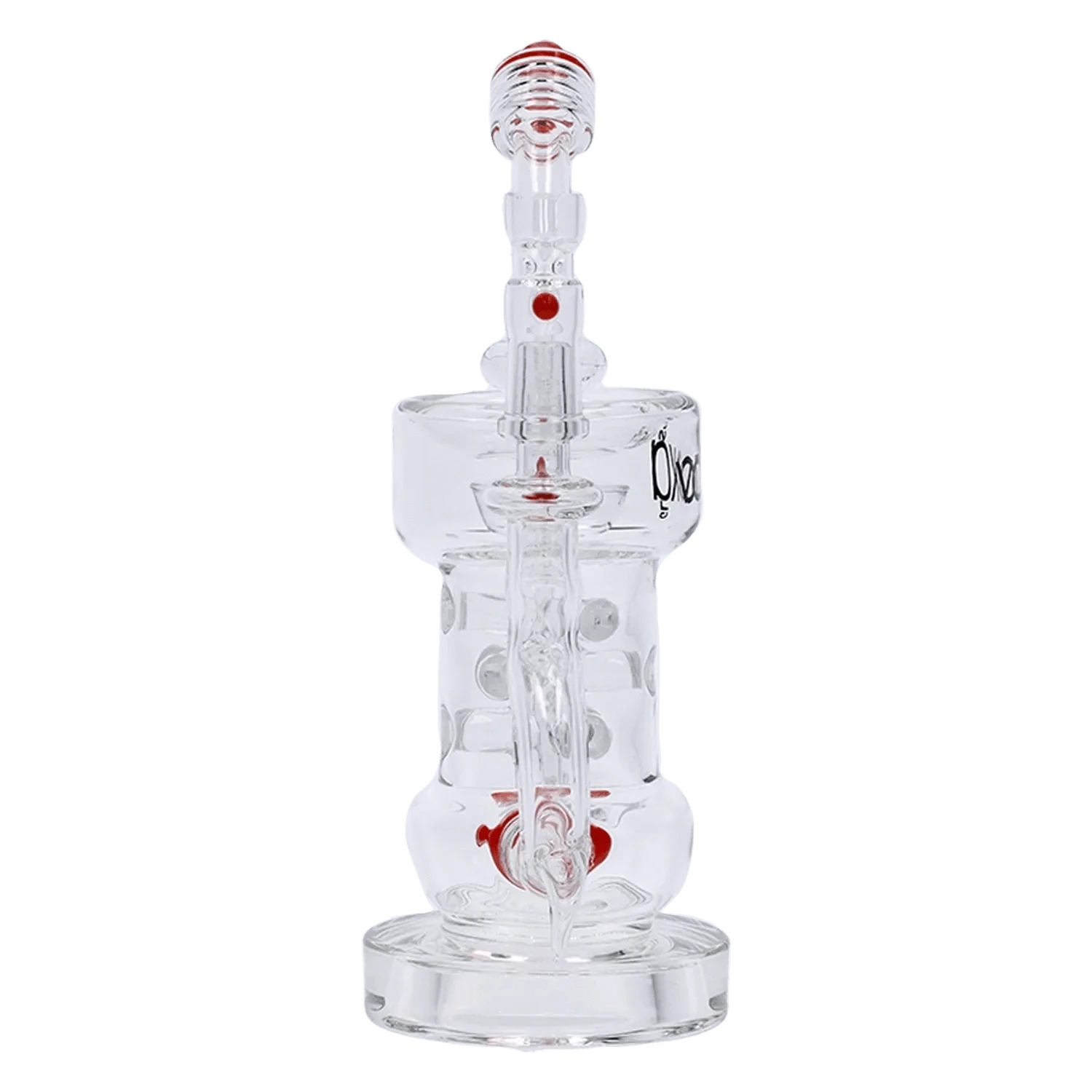 Vodka Each Vodka Icy Thunder Glass Water Pipe, 8.5in, Red Bongs
