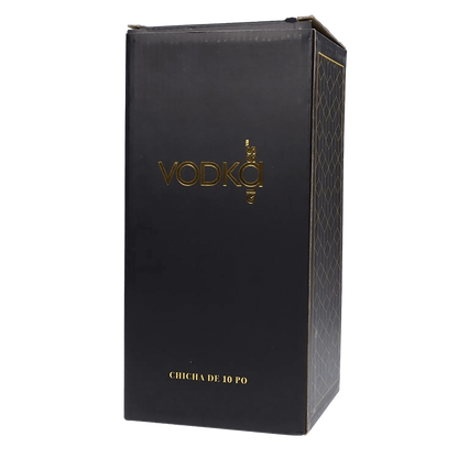 Vodka Each Vodka Icy Thunder Glass Water Pipe, 8.5in, Red Bongs