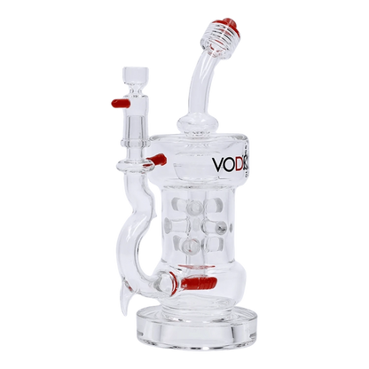 Vodka Each Vodka Icy Thunder Glass Water Pipe, 8.5in, Red Bongs