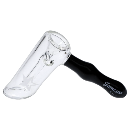 Famous X Each Famous X Straight Hammer Bubbler 6" Glass Bubbler Handpipes