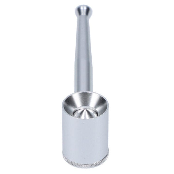 Valiant Each Valiant Metal Pipe w/ Bottom Screw Bowl Silver Handpipes