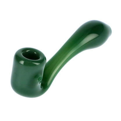Valiant Each Valiant Jade Green Glass Sherlock Pipe | Canna Cabana Handpipes