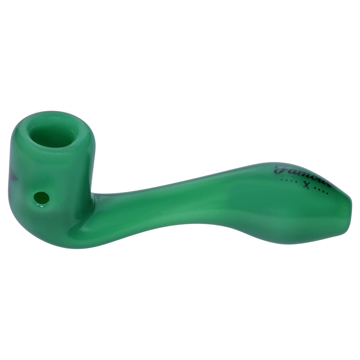 Famous X Each Famous X Sherlock Pipe - Milky Jade - 4in | Canna Cabana Handpipes