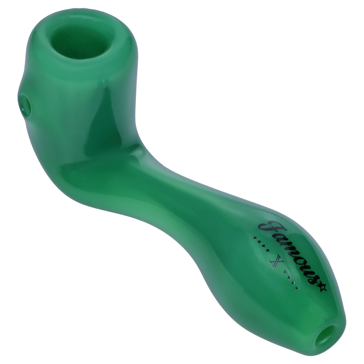 Famous X Each Famous X Sherlock Pipe - Milky Jade - 4in | Canna Cabana Handpipes