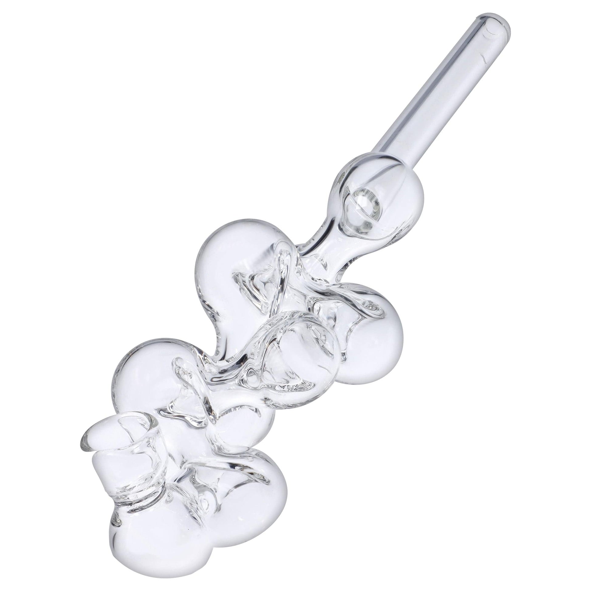 Valiant Each Valiant Glass Molecule Pipe - 8in Clear | Canna Cabana Handpipes