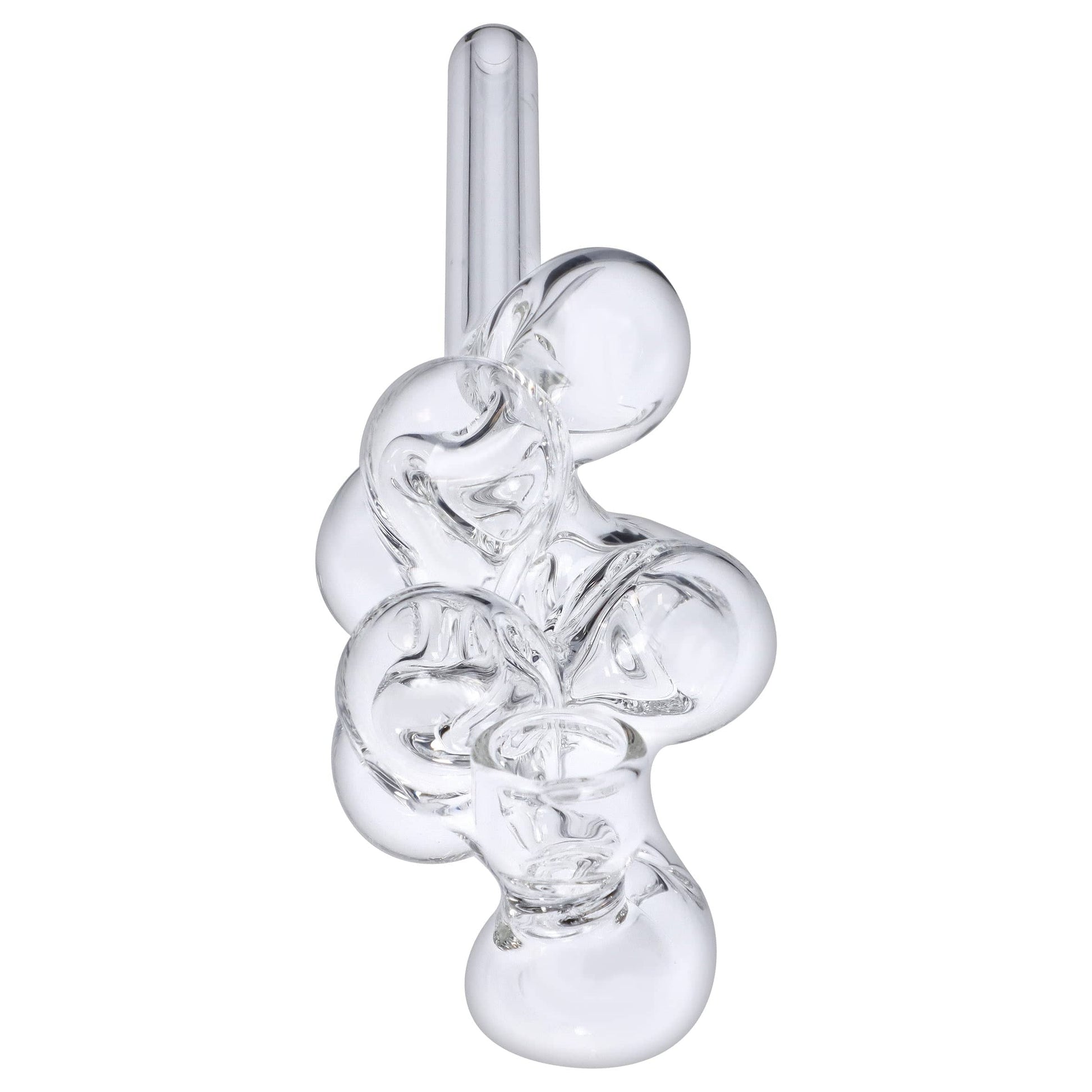 Valiant Each Valiant Glass Molecule Pipe - 8in Clear | Canna Cabana Handpipes