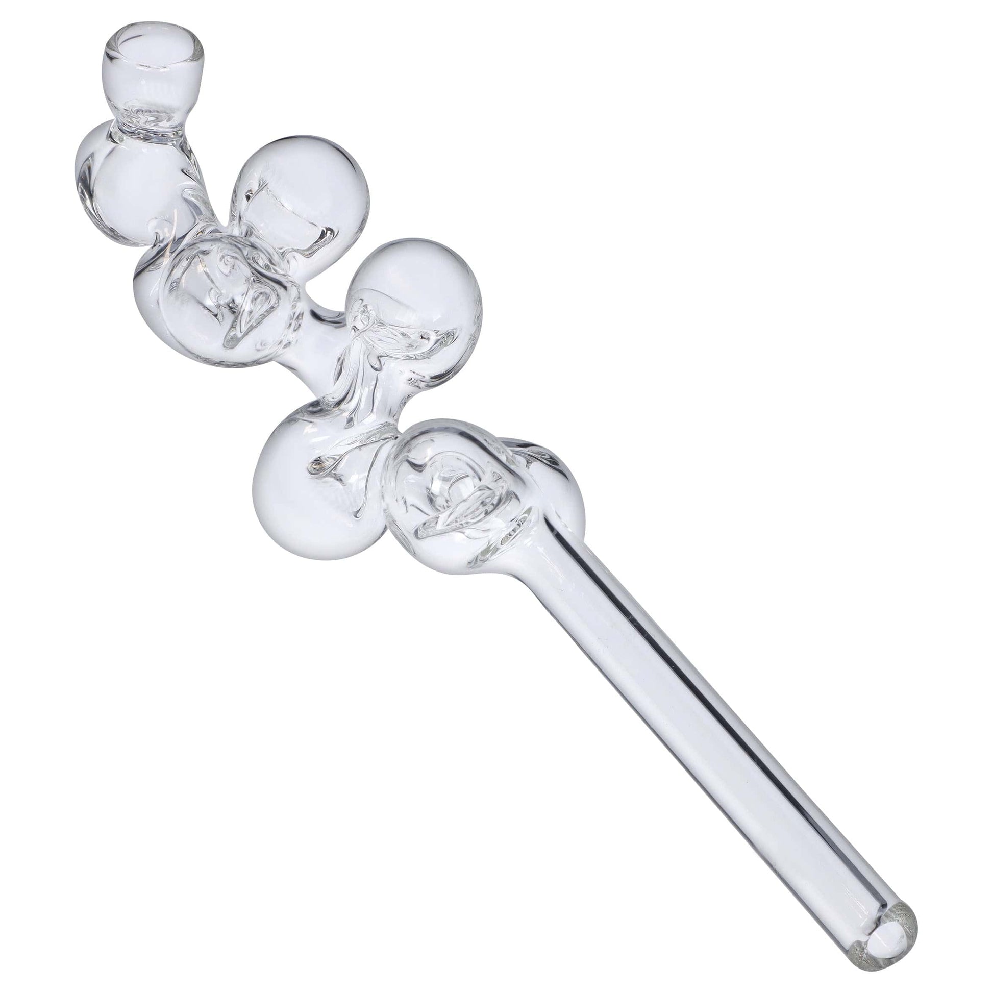Valiant Each Valiant Glass Molecule Pipe - 8in Clear | Canna Cabana Handpipes