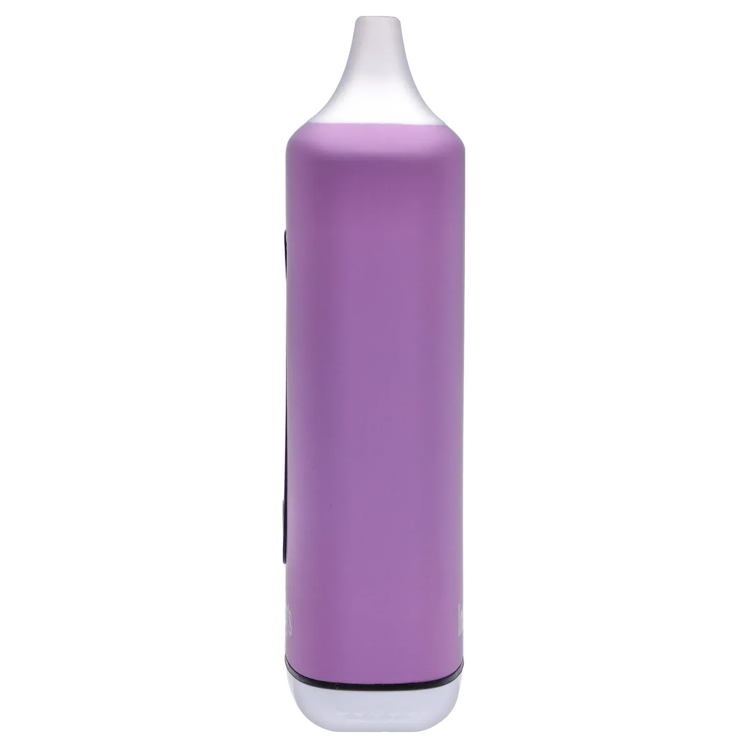 Right-side close-up of the lavender Randy's Inspo Dual 510 Battery- Lavender Purple standing upright against a white background.