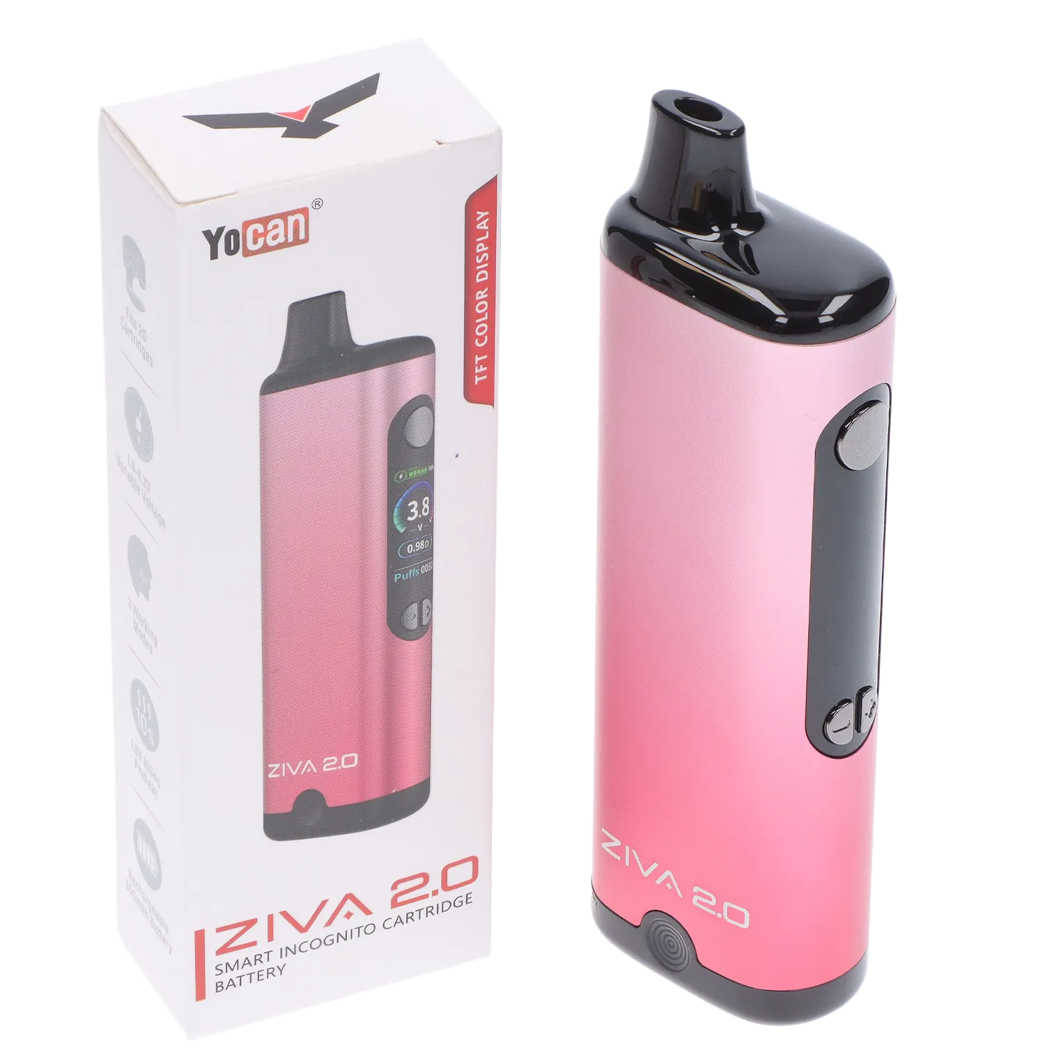Yocan Each Yocan Zivo 2.0 510 Battery - Pink Gradient Vape Batteries