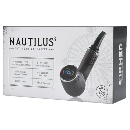 Cipher Each Cipher Nautilus V3 Dry Herb Vaporizer - Black Wood Accessories