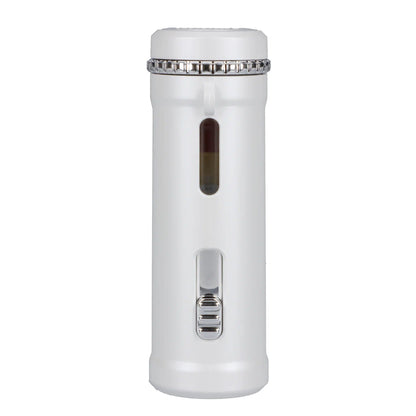 Front view of the white Yocan UNI Pro-Digital Box Mod, showcasing its sleek, rectangular design against a neutral background.