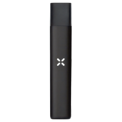 Front view of the Pax Era Concentrate Vaporizer, a sleek, black, pen-shaped device against a plain white background.