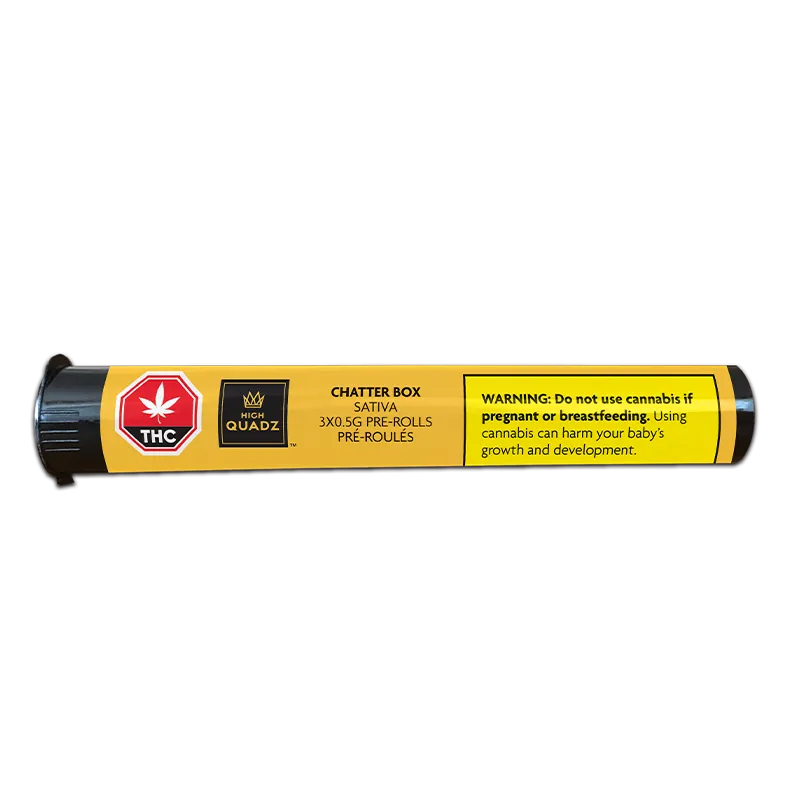 High Quadz 1.5 g Chatter Box PR 3 x 0.5 g Pre-Rolls