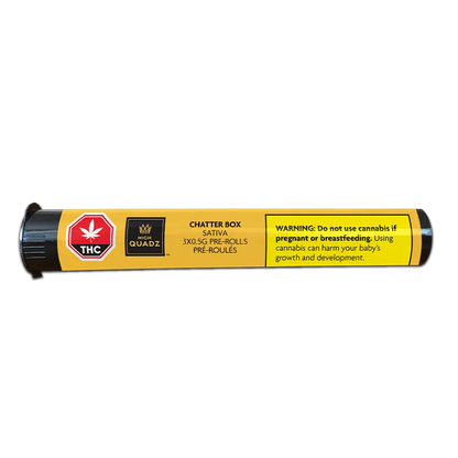 High Quadz 1.5 g Chatter Box PR 3 x 0.5 g Pre-Rolls
