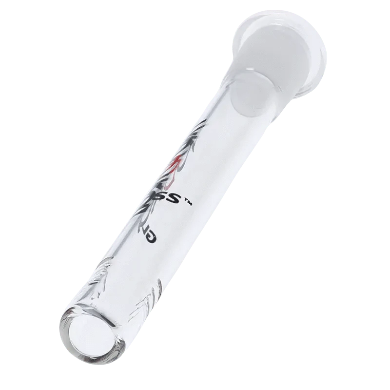 A clear, angled view of the 140mm Vodka Downstem, showing its flush mount design and simple cylindrical shape.