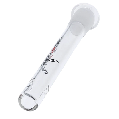 A clear, angled view of the 140mm Vodka Downstem, showing its flush mount design and simple cylindrical shape.