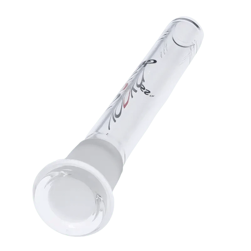 A clear, angled view of the 140mm Vodka Downstem, showing its flush mount design against a plain white background.