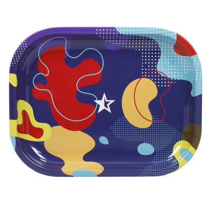 Famous X Each Famous X Aluminum Rolling Tray - Papaya Design, Small Rolling Accessories