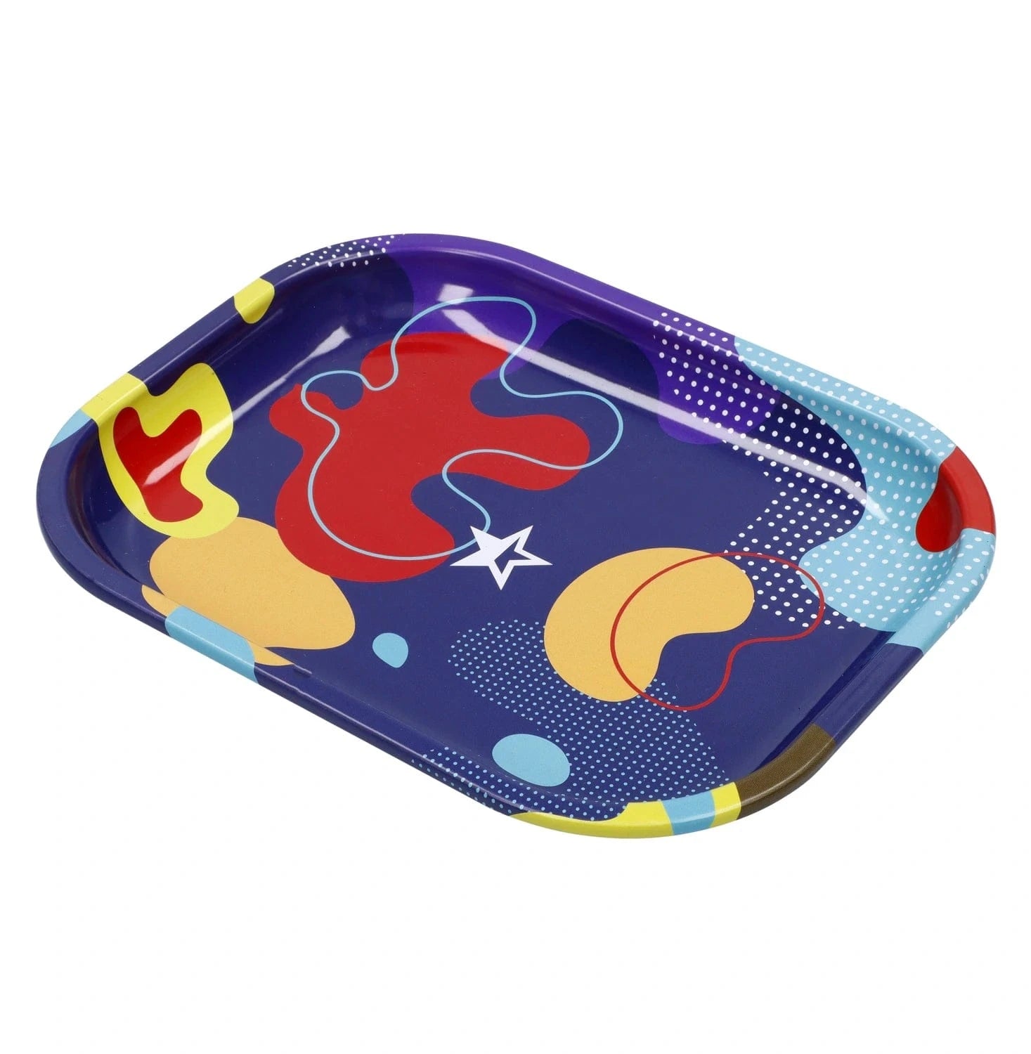 Famous X Each Famous X Aluminum Rolling Tray - Papaya Design, Small Rolling Accessories