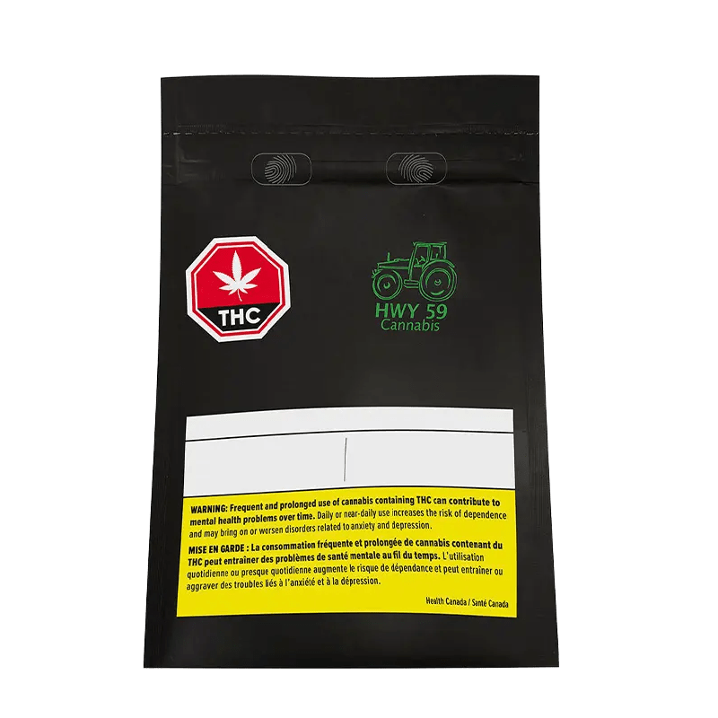 Front view of the 24K Shatter package with text in French, warning about potential health risks.