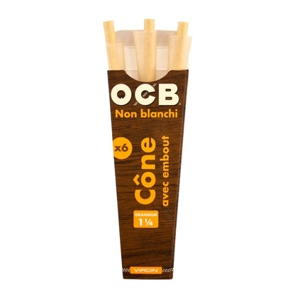 OCB Each OCB Unbleached Cones 1 ¼ Pre-Rolled Paper Cones Storage