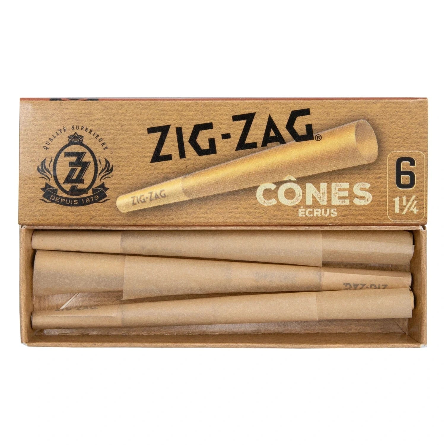 Zig Zag Each Zig Zag Unbleached Cones - 1 ¼: Lowest Price | Canna Cabana Papers & Cones