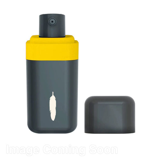 A studio shot of the Morning Noon & Night CBD Sublingual Spray bottle and cap positioned side-by-side on a white background.