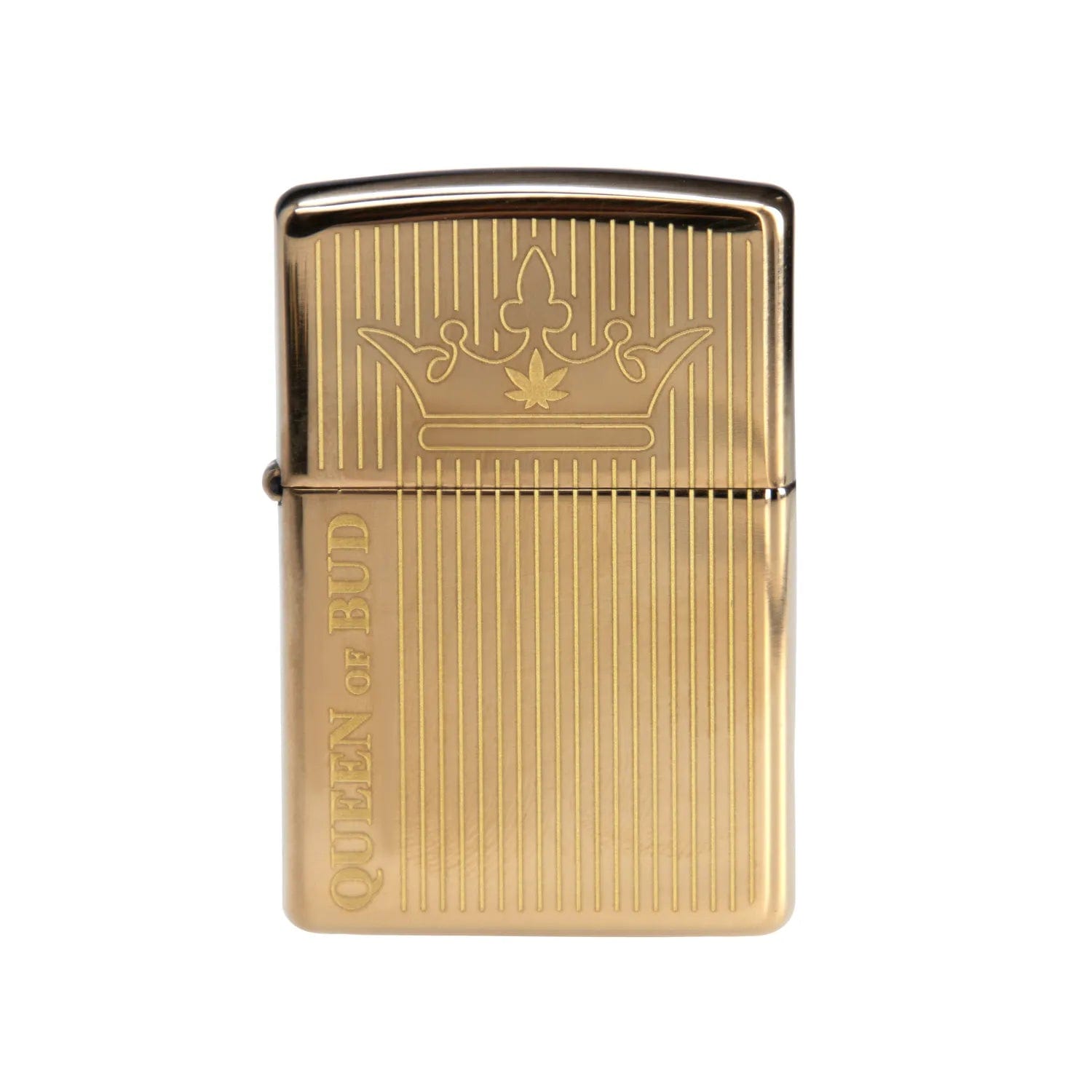 Queen of Bud EACH Queen of Bud Golden Vertical Flame Zippo Accessories