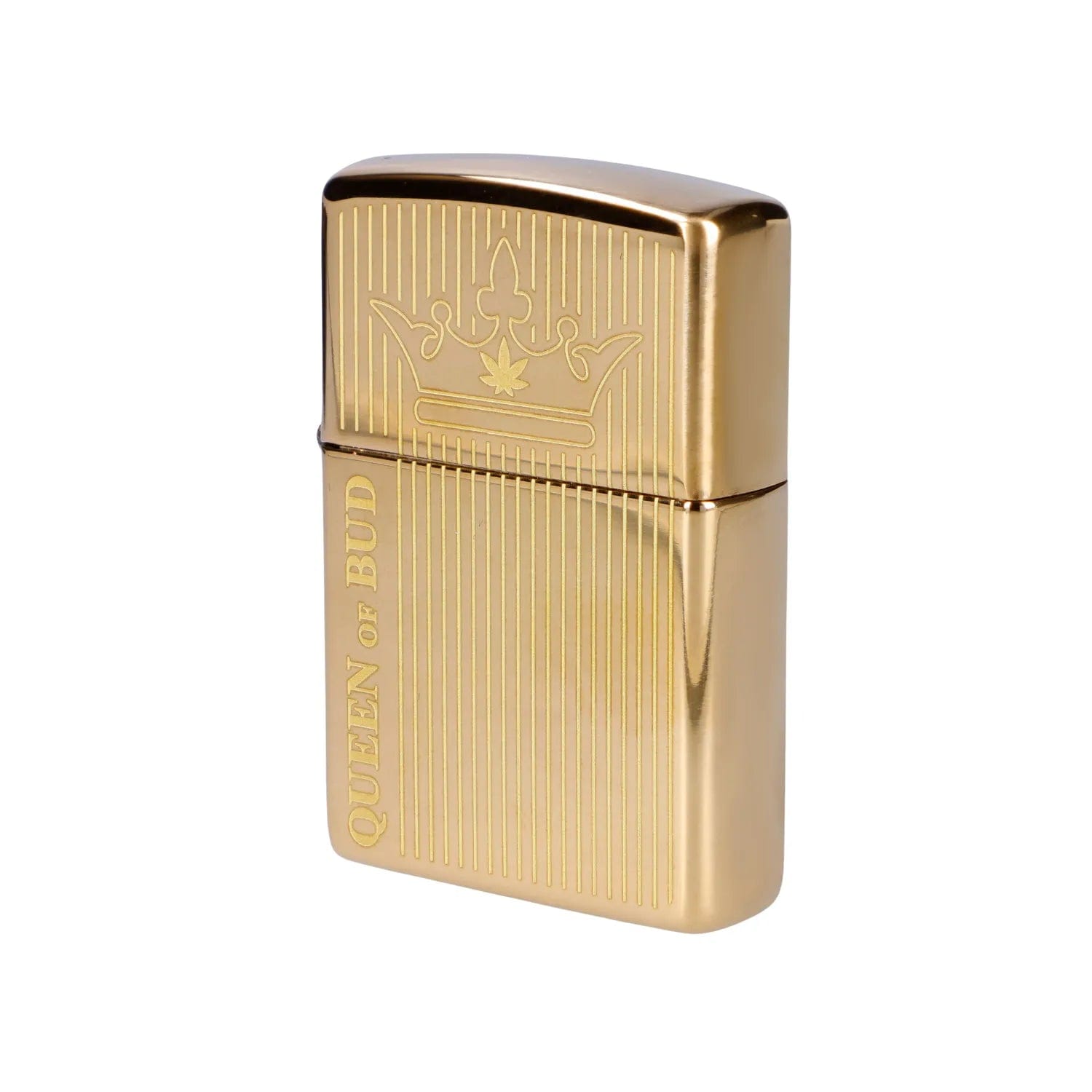 Queen of Bud EACH Queen of Bud Golden Vertical Flame Zippo Accessories