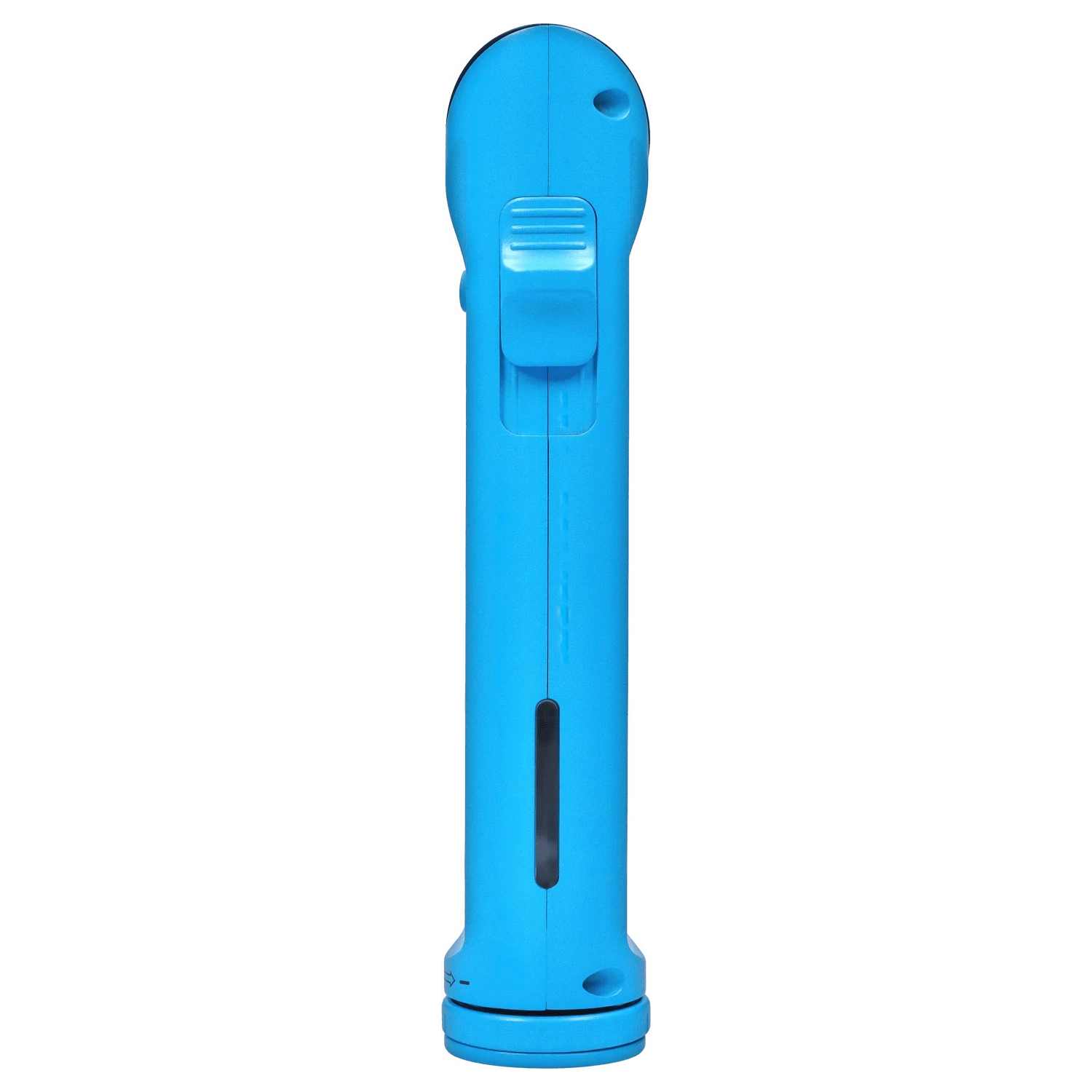 Front view of the blue Yocan Shift Torch, showcasing its sleek, cylindrical design against a plain white background.