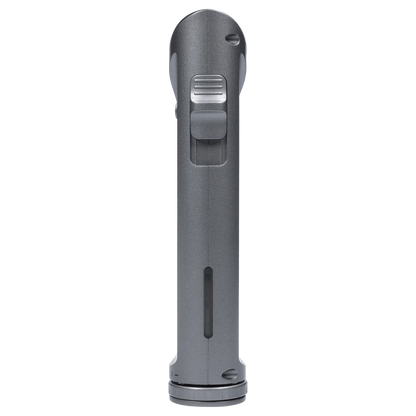Front view of the Yocan Shift Torch in space grey, showing its sleek, cylindrical design against a plain white background.