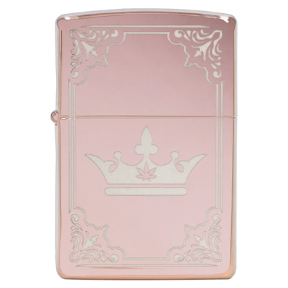 Queen of Bud Zippo Rose Quartz Filigree: Lowest Price | Canna Cabana Queen of Bud Zippo Rose Quartz Filigree: Lowest Price | Canna Cabana