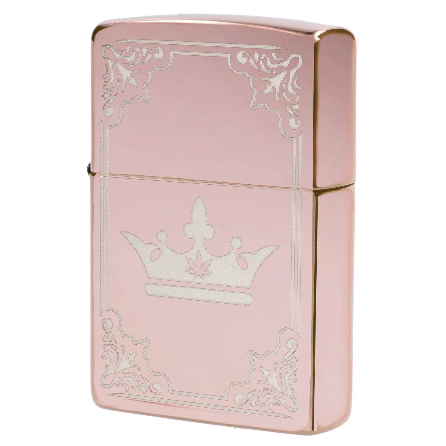 Queen of Bud Zippo Rose Quartz Filigree: Lowest Price | Canna Cabana