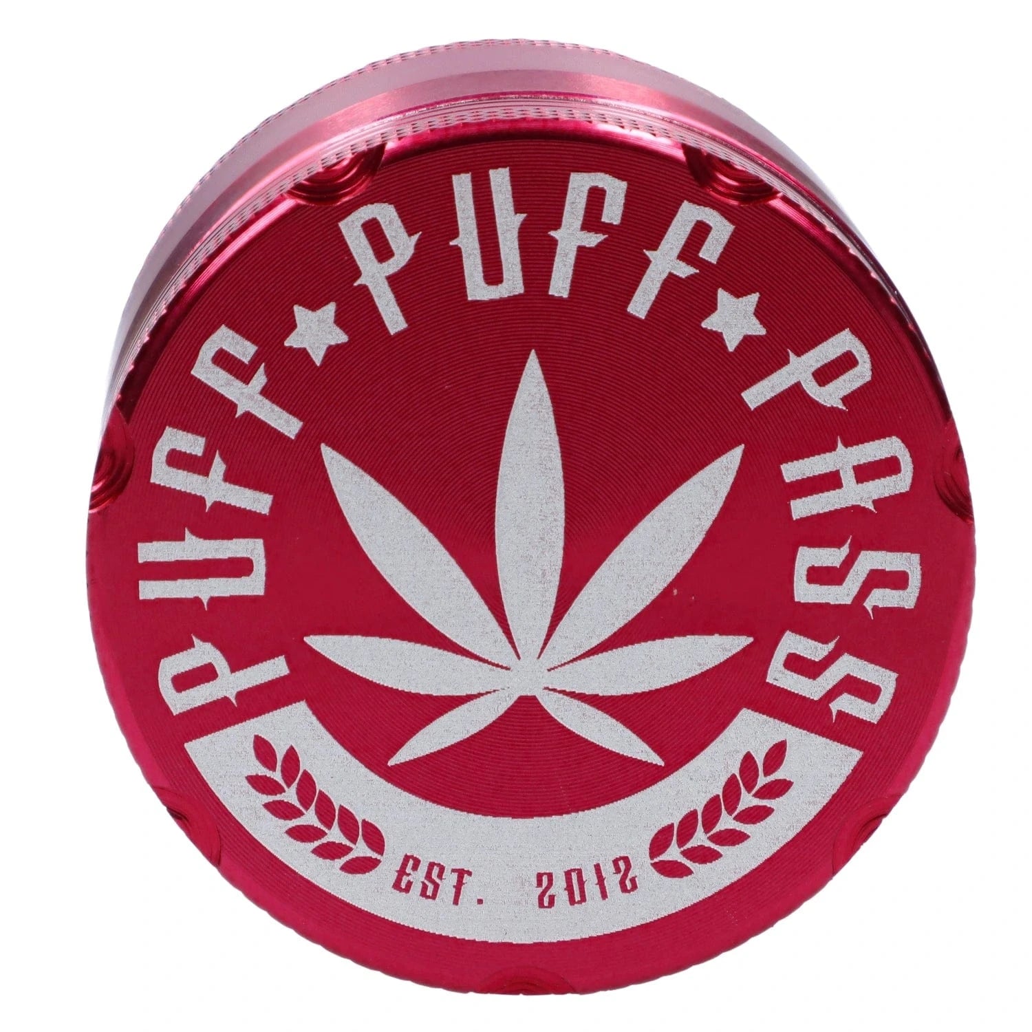 Puff Puff Pass Each Puff Puff Pass 4pc Aluminum Grinder Red 40mm | Canna Cabana Grinders