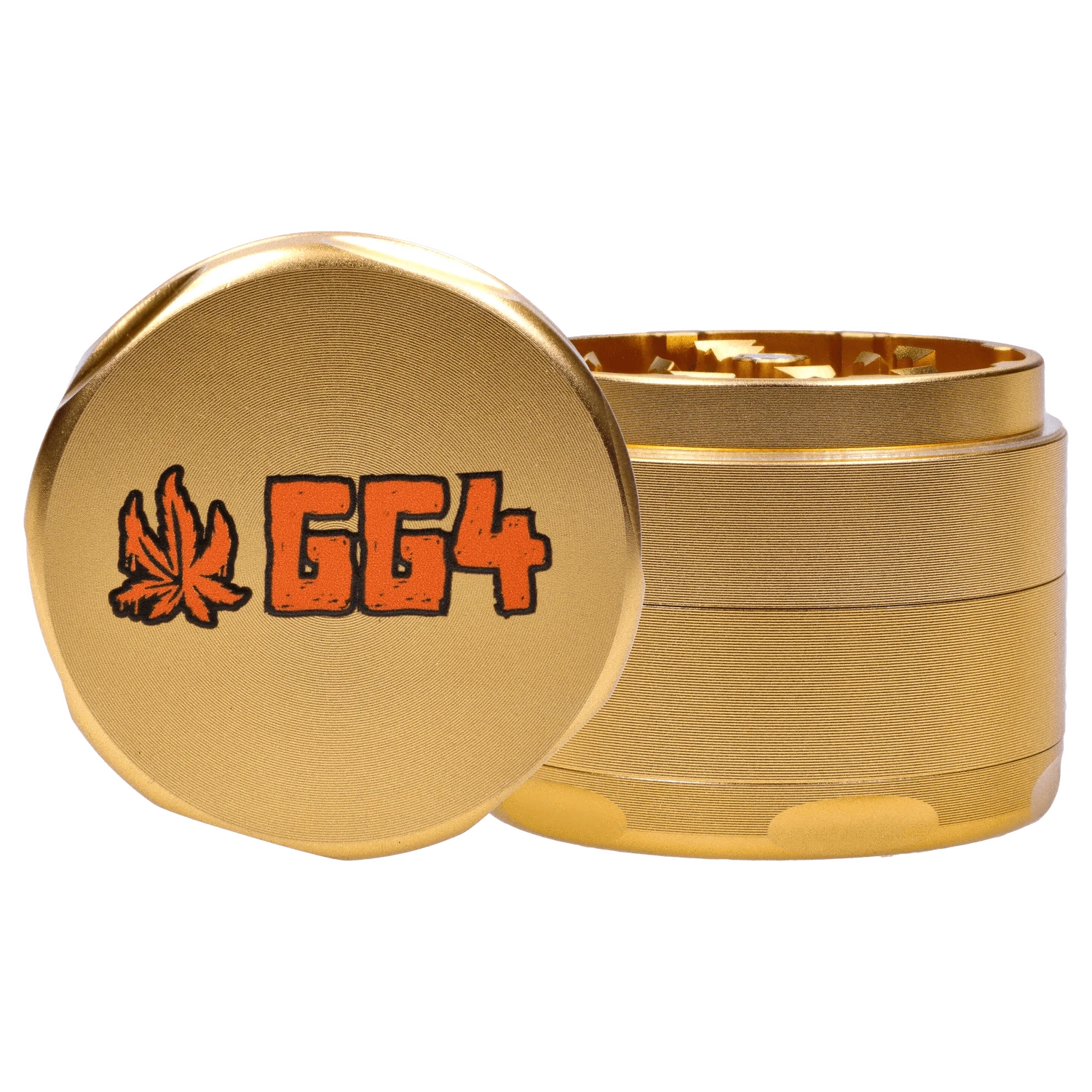 Puff Puff Pass Each Puff Puff Pass Aluminum Herb Grinder - GG4 Champagne Gold Grinders