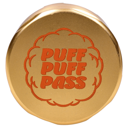 Puff Puff Pass Each Puff Puff Pass Aluminum Herb Grinder - GG4 Champagne Gold Grinders