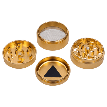 Puff Puff Pass Each Puff Puff Pass Aluminum Herb Grinder - GG4 Champagne Gold Grinders