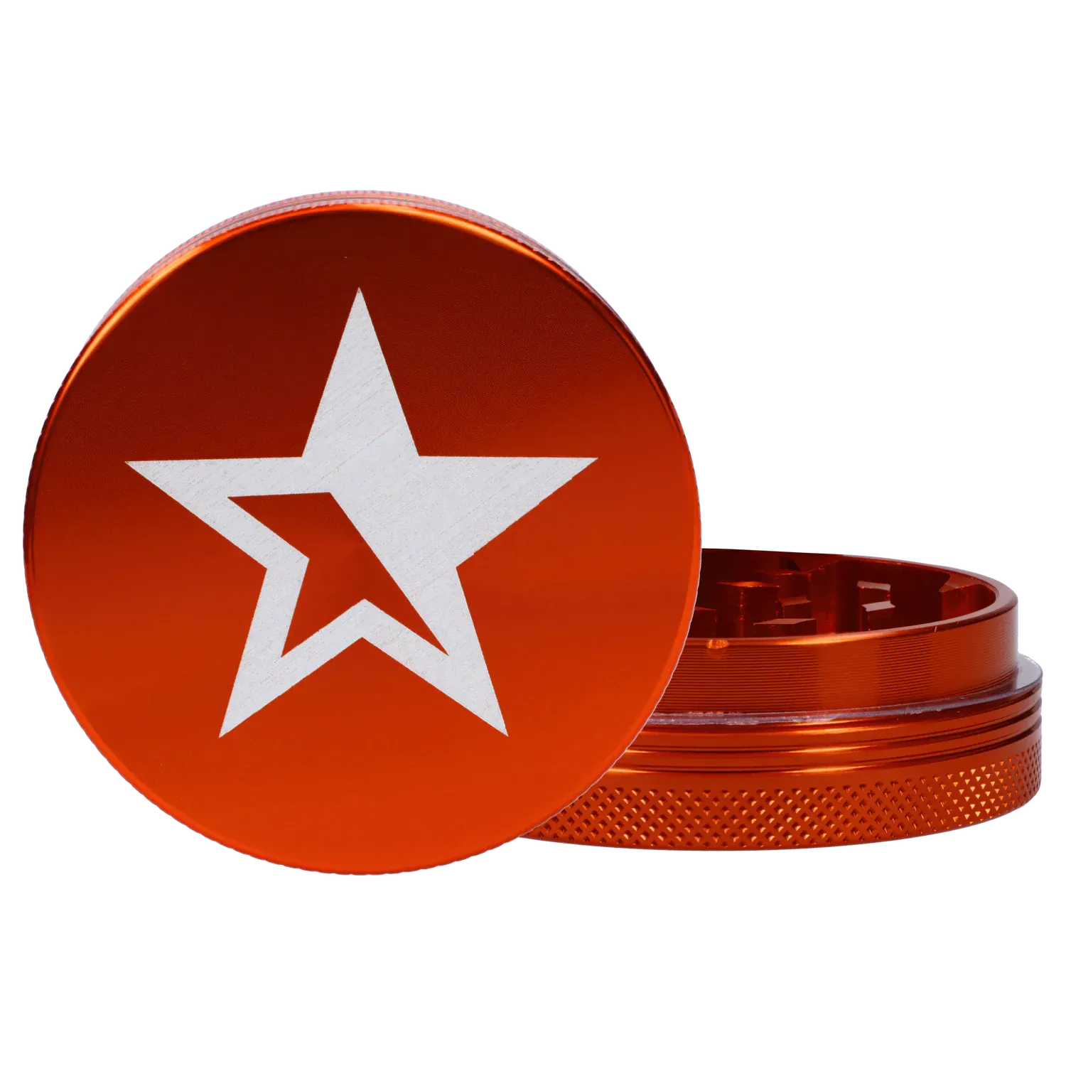 Famous X Each Famous X Lava 2pc Grinder, Orange, 55mm | Canna Cabana Grinders