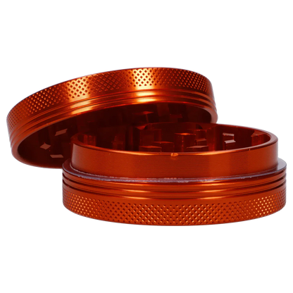 Famous X Each Famous X Lava 2pc Grinder, Orange, 55mm | Canna Cabana Grinders