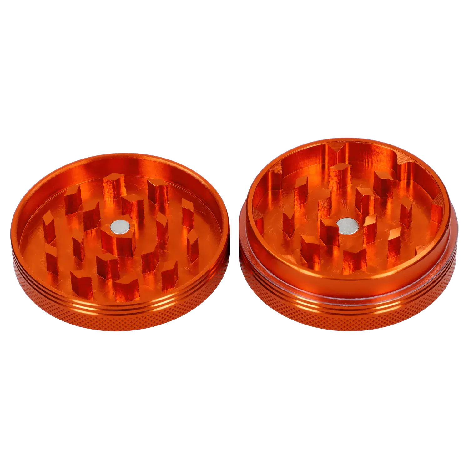 Famous X Each Famous X Lava 2pc Grinder, Orange, 55mm | Canna Cabana Grinders