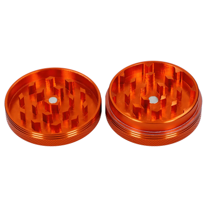 Famous X Each Famous X Lava 2pc Grinder, Orange, 55mm | Canna Cabana Grinders