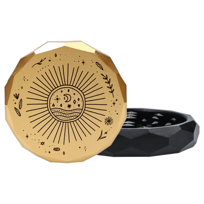 Famous Design EACH Astral Power Aluminum 2-Stage Grinder - Black & Gold Accessories