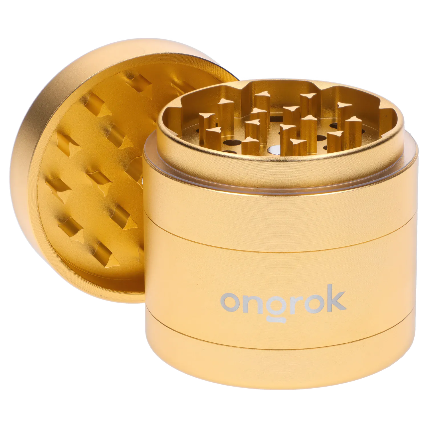 Ongrok Each Ongrok - 4 Piece EZ Open Grinder 2.0 - Gold Grinders
