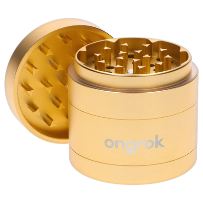 Ongrok Each Ongrok - 4 Piece EZ Open Grinder 2.0 - Gold Grinders