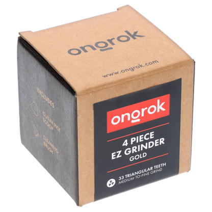 Ongrok Each Ongrok - 4 Piece EZ Open Grinder 2.0 - Gold Grinders